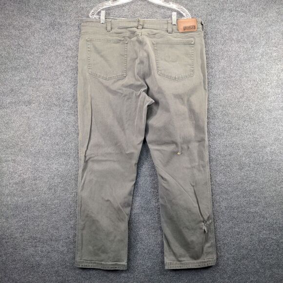 Duluth Trading Co. Flex Fire Hose Straight Leg Pants Mens 42x32 Gray Workwear - Picture 7 of 16